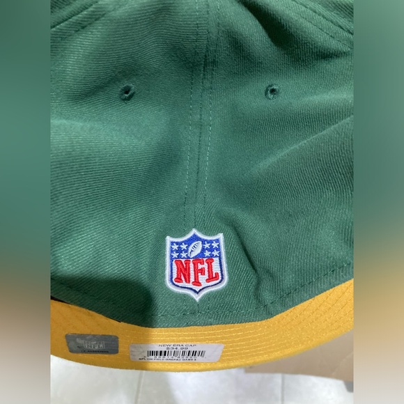 Green Bay Packers New Era Fitted Hat Size 8 Brand New - Picture 3 of 5